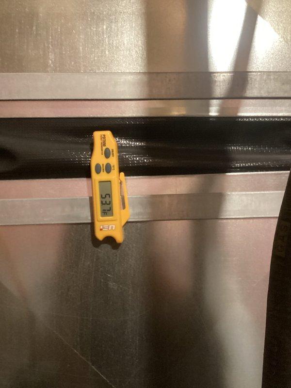 Responded to no-cool complaint on 2020 Bryant system running continuously without reaching setpoint. Upon arrival, system was maintaining 73°F and operating normally. Performed diagnostic testing which revealed proper system operation with 16-degree temperature split across evaporator coil, adequate refrigerant charge, clean air filter, and unobstructed return air pathways. Thermostat accuracy concerns were noted following recent battery replacement. All system parameters tested within normal operating range with no deficiencies identified at time of service.