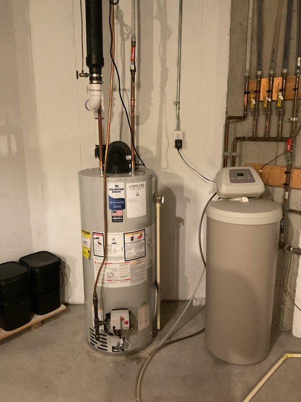 Responded to service call for water hammer and pipe vibration occurring when valves were closed throughout the lower level. Diagnosed excessive pressure drop caused by water softener restricting flow. Placed water softener into bypass mode to restore proper system pressure and eliminate vibration issue. Recommended follow-up consultation with advisor to address water softener performance and prevent future pressure-related problems.