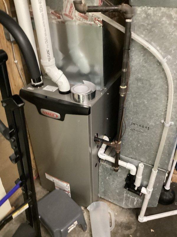 Removed existing acid neutralizer unit from residential water treatment system per customer request. Disconnected all plumbing connections, isolated unit from main water line, and safely extracted neutralizer tank from utility area. Verified proper system isolation and completed full removal of equipment.