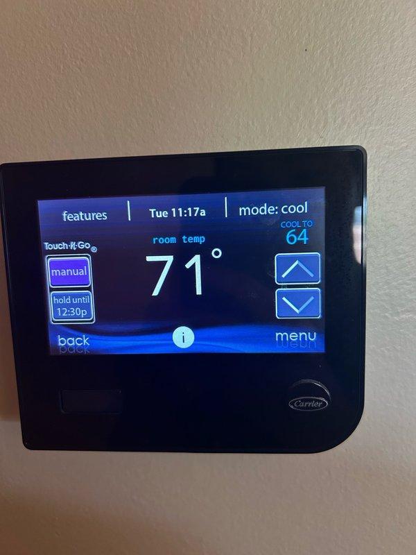 Performed comprehensive AC maintenance inspection on rooftop unit, accessing equipment with key from front desk. Verified and confirmed proper operation of thermostat, blower assembly, outdoor coil, electrical components, contactor, capacitor, and condensate drain. Checked refrigerant performance and temperature split, with all readings within normal operating range. No mechanical defects or safety concerns identified at this time.
