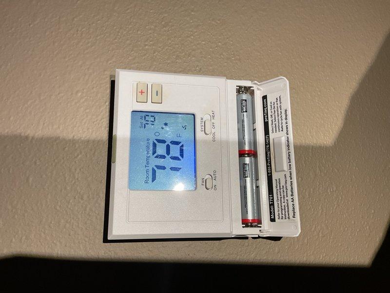 Responded to no cooling complaint on 2014 Nordyne R-410A air conditioning system with fixed orifice metering device. Homeowner reported unit not maintaining temperature setpoint and system over 10 years old. Upon arrival, started system and performed diagnostic testing using Job Link probes. Initial readings showed abnormally high condensing pressure at 479 psig liquid line, 150 psig suction line, and critically low superheat at 1.5°F, indicating poor condenser heat rejection and restricted indoor airflow.

Inspection revealed severely restricted air filter and dirty condenser coil blocking proper airflow and heat transfer. Replaced restricted air filter with stock filter and thoroughly rinsed condenser coil to restore proper airflow. After cleaning, system stabilized with improved operating pressures of 394 psig liquid line and 140 psig suction line. Measured superheat at 7.2°F against required superheat of 7.3°F, confirming refrigerant charge correct for current operating conditions.