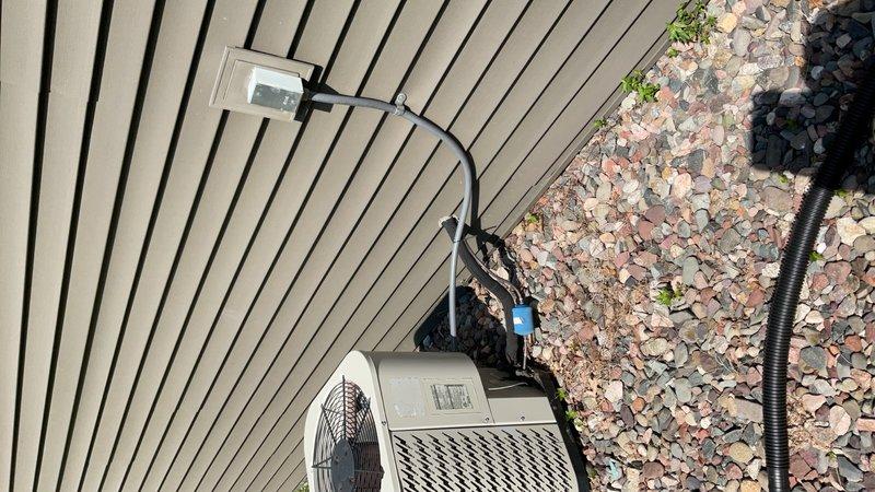 Responded to no cooling complaint on 2014 Nordyne R-410A air conditioning system with fixed orifice metering device. Homeowner reported unit not maintaining temperature setpoint and system over 10 years old. Upon arrival, started system and performed diagnostic testing using Job Link probes. Initial readings showed abnormally high condensing pressure at 479 psig liquid line, 150 psig suction line, and critically low superheat at 1.5°F, indicating poor condenser heat rejection and restricted indoor airflow.

Inspection revealed severely restricted air filter and dirty condenser coil blocking proper airflow and heat transfer. Replaced restricted air filter with stock filter and thoroughly rinsed condenser coil to restore proper airflow. After cleaning, system stabilized with improved operating pressures of 394 psig liquid line and 140 psig suction line. Measured superheat at 7.2°F against required superheat of 7.3°F, confirming refrigerant charge correct for current operating conditions.