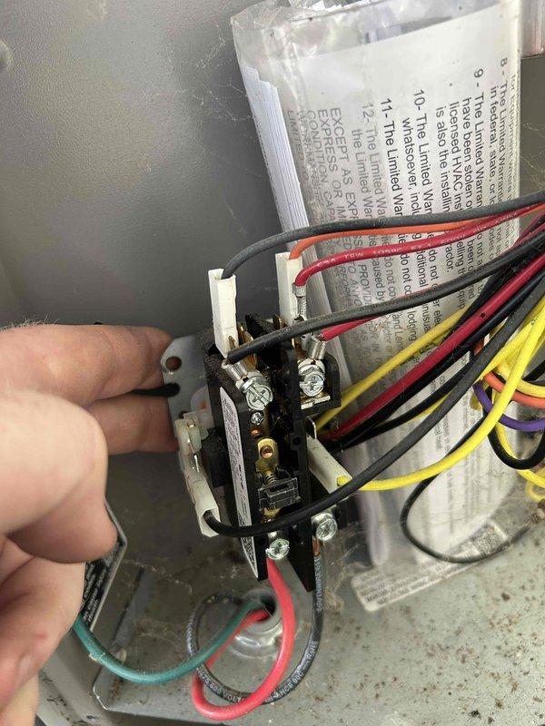 Responded to no cooling complaint on 3-year-old air conditioning system. Found debris lodged in contactor preventing proper electrical contact. Removed debris from contactor assembly, verified all electrical connections, and tested system operation. Unit restored to normal cooling function with contactor making proper contact and compressor running as designed.