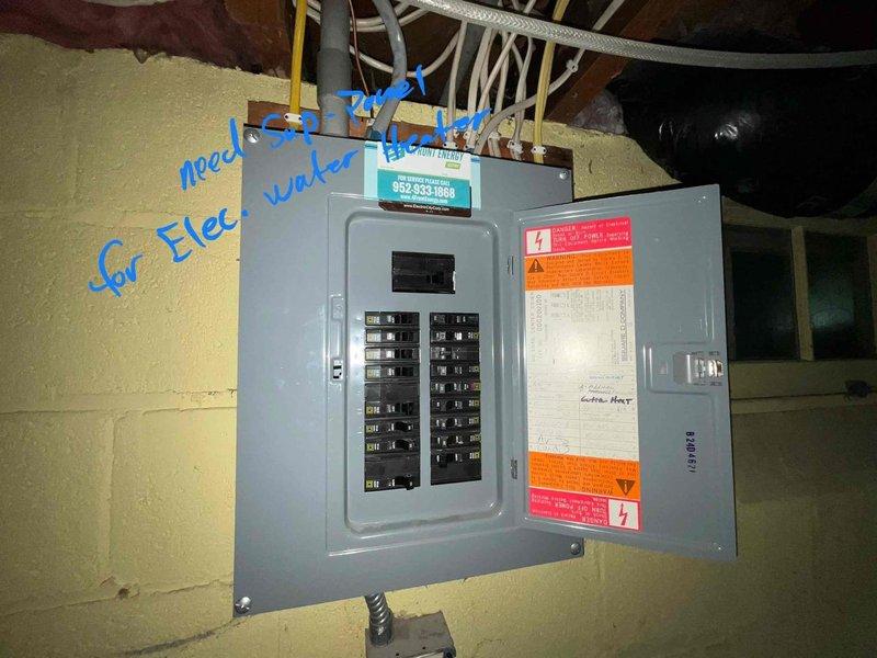 Responded to customer inquiry regarding leaking water heater in basement utility area. Conducted on-site assessment of existing unit, which exhibited small leak but remained operational. Evaluated electrical service capacity at breaker panel to determine feasibility of various replacement options. Provided comprehensive estimate including both tankless and traditional tank-style water heater configurations, with specific pricing for electric and standard atmospheric vent models to allow customer to make informed decision on proactive replacement before complete failure occurs.