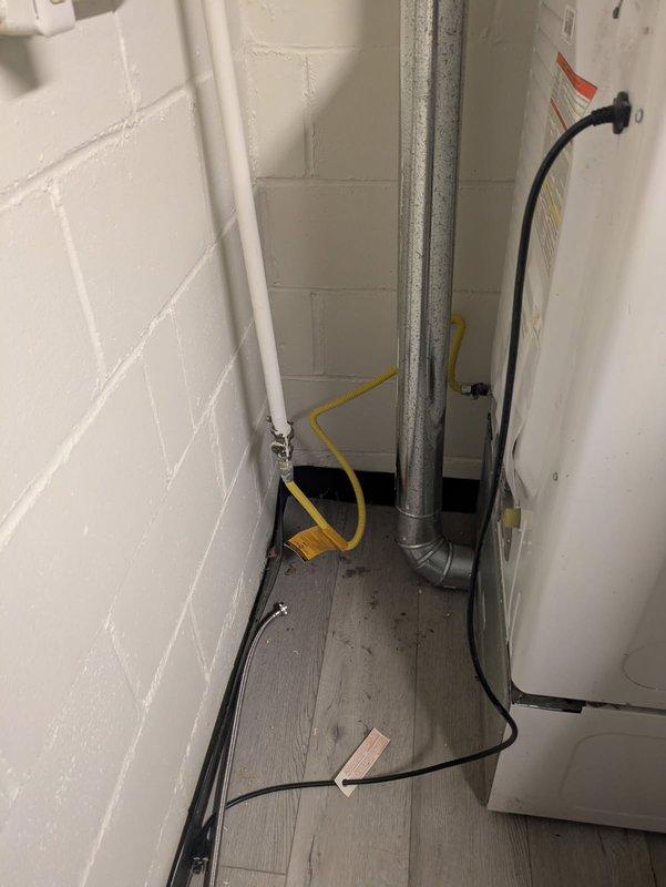 Responded to gas leak service call at residential property. Upon inspection, identified deteriorated gas valve as source of leak in basement utility area near HVAC equipment. Removed and replaced faulty valve with new unit, pressure tested system to verify proper seal and confirm no additional leaks present. System restored to safe operating condition.