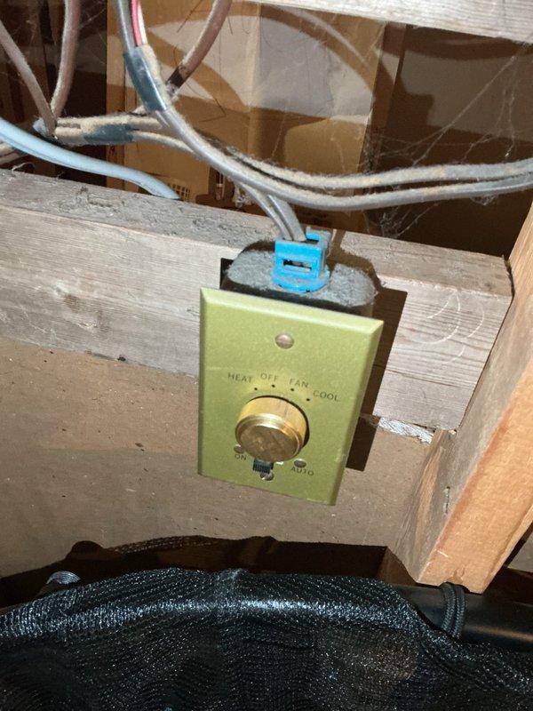 Responded to no cooling complaint on 40-year-old residential air conditioning system. Upon inspection, discovered contactor had failed in the closed position, causing compressor and condenser fan to run continuously regardless of thermostat call for cooling. Performed electrical diagnostics with multimeter to confirm contactor was mechanically stuck shut and maintaining circuit even without low voltage signal from thermostat. Replaced failed contactor with new unit, restored proper system operation, and verified equipment now cycles correctly with thermostat commands.