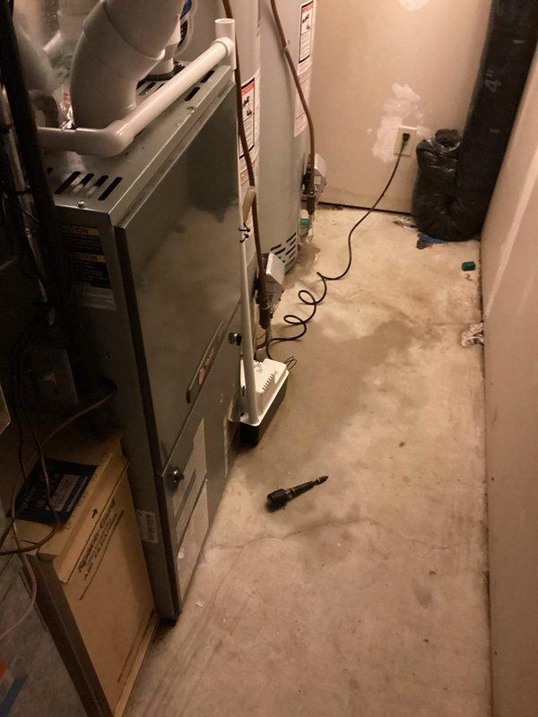 Completed air handler tune-up with system operating efficiently and providing adequate cooling. Air filter inspected and found to be in clean condition. Outdoor condenser unit identified as requiring cleaning due to dirt accumulation, but service could not be performed due to lack of water access on roof. System performance verified satisfactory at time of service.