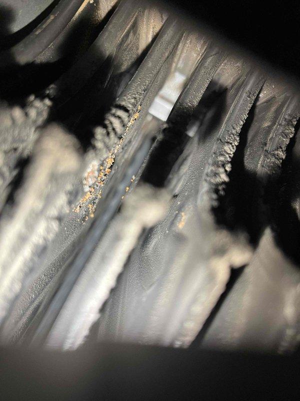 Responded to service call for furnace inspection following home inspector's report of non-operational unit. Upon arrival, found furnace repeatedly tripping high limit switch. Performed comprehensive system diagnostics including airflow verification and gas pressure testing, both within manufacturer specifications. Conducted thorough heat exchanger inspection and identified failed secondary heat exchanger with significant corrosion and debris accumulation. Secondary heat exchanger failure causing inadequate heat extraction, resulting in excessive temperature buildup and high limit safety trips. Explained to property owner that blocked secondary heat exchanger preventing proper heat transfer and creating overheating condition. Given unit age of over 20 years and extent of heat exchanger deterioration, replacement recommended over repair. Tagged furnace out of service due to failed heat exchanger safety concern. Confirmed air conditioning system remains operational and isolated from heati