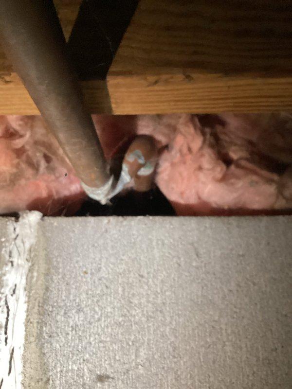 Conducted site assessment to provide estimates for replacing two existing outdoor spigots with frost-free hose bibs. Inspected current hose bib locations and accessed crawl space to evaluate existing plumbing connections, pipe routing, and structural conditions. Documented pipe configurations, including PVC supply lines and existing insulation around water lines in the subflooring area. Assessed penetration points through floor joists and evaluated insulation displacement around plumbing components. Photographed existing conditions showing pipe locations, insulation materials, and accessibility for replacement work. Prepared comprehensive estimate for frost-free hose bib installation at both outdoor locations, factoring in materials, labor, and necessary modifications to ensure proper freeze protection.