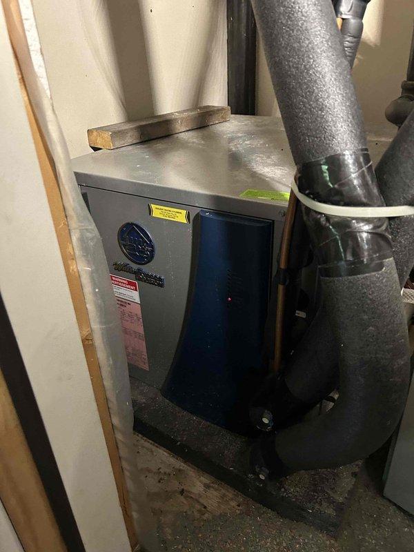 Completed comprehensive tune-up and maintenance on two 17-year-old geothermal heat pump systems as part of scheduled agreement service. Thoroughly tested all system components, verified loop field operation, and confirmed proper functionality of both units. Performance testing showed excellent temperature differentials with the basement unit achieving 17°F and the garage unit achieving 18°F, indicating both systems are operating within optimal parameters.