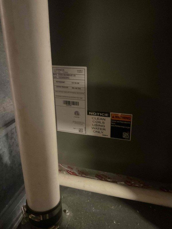 Completed annual cooling maintenance visit on 1 HP Lennox unit. Performed comprehensive tune-up and system inspection. Found dirty air filter during service and replaced it; advised monthly filter changes going forward to maintain optimal system performance and efficiency.