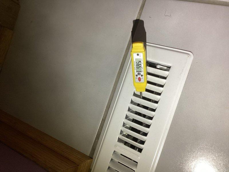 Responded to callback for system not cooling. Adjusted blower fan speeds and replaced dirty air filter. Verified thermostat operation and measured supply air temperature at register to confirm airflow improvements.
