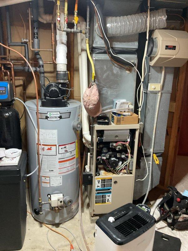 Responded to no cooling complaint on Lennox Elite Series furnace system. Upon inspection, discovered Y wire (thermostat cooling call wire) was disconnected from furnace control board. Reconnected Y wire to proper terminal on furnace board and verified secure connection. System restored to normal cooling operation.