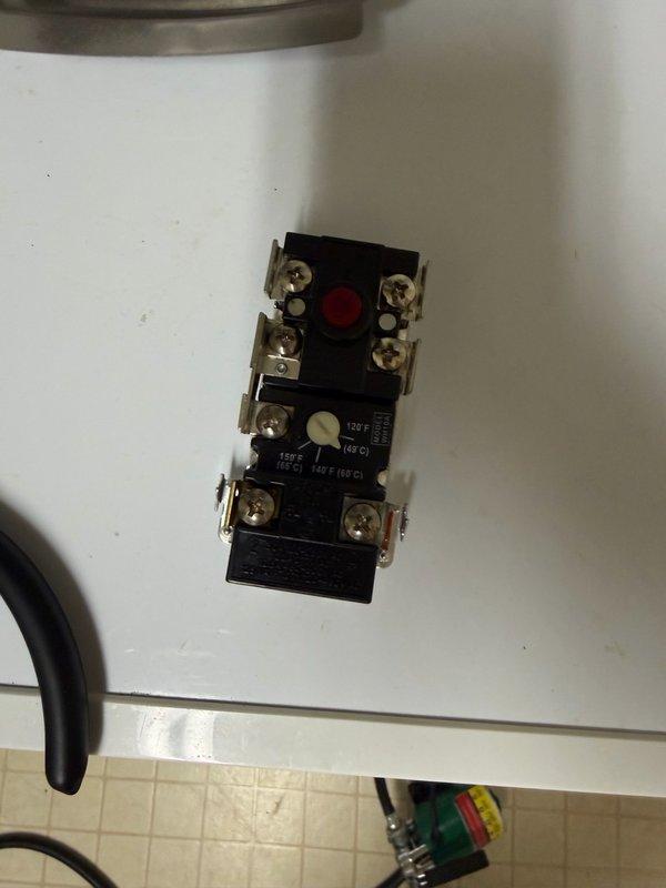 Responded to a no hot water complaint on a Reliance brand electric water heater. Upon inspection, diagnosed failed thermostat and heating elements as the cause of the issue. Replaced both thermostats and heating elements, restored unit to proper operation, and verified hot water production before completing the service call.
