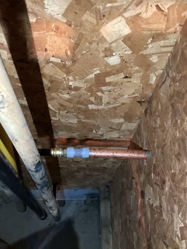 Responded to service call for constantly running toilet and leaking outdoor hose bib. Diagnosed faulty flapper as cause of toilet issue. Addressed primary concern of exterior hose bib that continued leaking and running water after shut off. Removed defective hose bib and installed new replacement unit. Tested new hose bib for proper operation and verified no leaks upon shut off. Completed copper pipe connection work in crawl space area to ensure proper water flow and eliminate leakage issues.