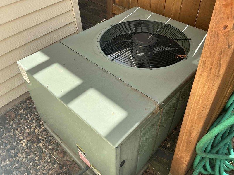 Responded to no cooling complaint on 12-year-old residential air conditioning system. Upon inspection, found system completely empty of refrigerant, indicating a significant leak in the system. Given the age of the equipment and the extent of refrigerant loss with obsolete refrigerant type, recommended full system replacement rather than repair. Scheduled same-day estimate appointment to review new AC installation options and discuss complete HVAC package solutions.
