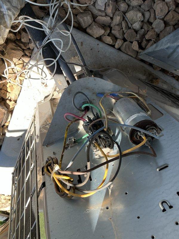 Completed AC tune-up and maintenance on 19-year-old R-22 system. Upon inspection, identified failing dual capacitor causing performance issues. Replaced dual capacitor to restore proper system operation. Cleaned and inspected AC unit per standard maintenance protocol. System tested and confirmed working properly after repairs. Discussed comfort advisor program and family rewards options with customer.