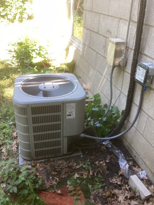 Responded to no cooling complaint on residential air conditioning system. Upon diagnostic evaluation, found inadequate temperature split of approximately 9 degrees across evaporator coil. Connected manifold gauges and identified compressor bypass issue with abnormal operational noises indicating internal mechanical failure. System pressures and temperatures confirmed compressor malfunction. Additionally identified improper or missing metering device contributing to reduced cooling capacity. Provided detailed estimate for necessary repairs including compressor replacement and metering device correction.
