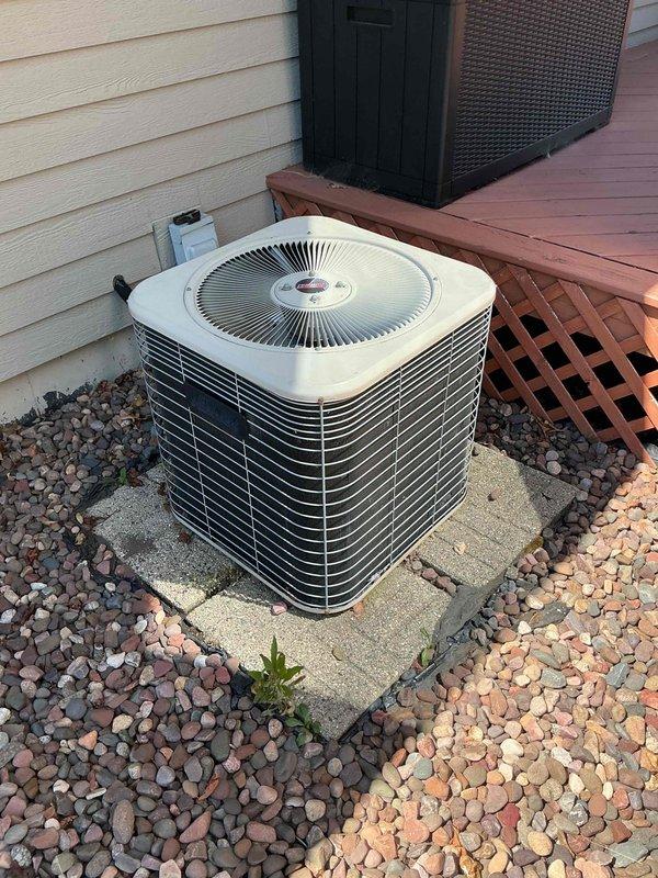 Responded to no-cooling complaint on 10-year-old Lennox central air system experiencing evaporator coil icing. Performed comprehensive diagnostic including airflow verification, air filter inspection (found clean), and outdoor condenser coil evaluation and rinse-down. Connected manifold gauges to refrigerant system and identified low refrigerant charge as primary cause of cooling failure and ice formation. Discussed repair options including system recharge versus full system replacement given age of equipment. Customer declined immediate repairs and requested consultation with service advisor for new system pricing. Advised customer on temporary operation limitations until replacement decision is made.
