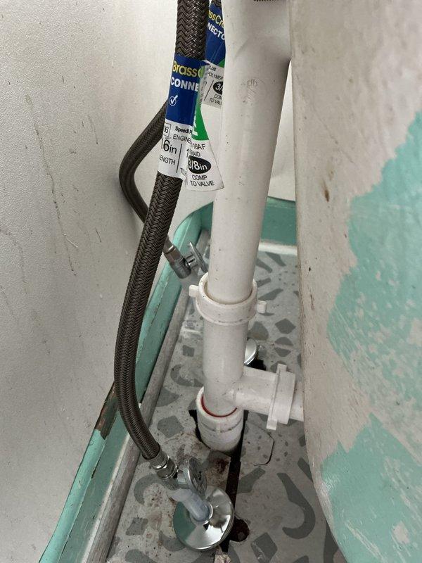 Responded to emergency bathtub leak caused by failed supply line and defective faucet assembly. Removed deteriorated supply line and malfunctioning faucet fixtures. Installed new braided flexible supply line with proper mounting hardware and replaced faucet components to restore full water control and eliminate active leak. System tested and verified operational with no leaks detected.