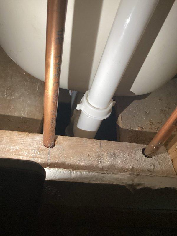 Responded to a plumbing leak with unknown location and water supply still active. Upon investigation, identified the source as a leaking bathtub drain assembly. Successfully replaced the defective overflow and waste drain components, resolving the leak and restoring proper drainage function.