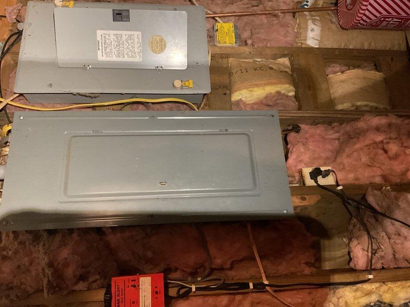 Completed comprehensive maintenance on Amana furnace and air conditioning system, both installed approximately 2003. Corrected blower door/panel fitment to ensure proper installation and system operation. Cleaned outdoor condenser coil and performed operational testing, confirming acceptable temperature split and cooling performance.

During inspection, identified several age-related concerns requiring attention. Indoor evaporator coil appears narrow and shows dirt accumulation, which may reduce airflow and system efficiency. Drain pan and termination area exhibit metal deterioration with missing sections, requiring ongoing monitoring for potential drainage issues or further degradation. Outdoor dual run capacitor testing revealed weakening performance—unit rated at 35/5 µF currently measuring 26/5 µF—replacement recommended to prevent potential no-cool failure. Heat exchanger inspection revealed no issues or concerns.

System remains operational despite age, with all components functi