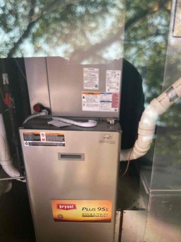 Completed annual spring cooling system tune-up and preventive maintenance on single standard air conditioning unit as part of recurring maintenance agreement. Performed comprehensive inspection of Bryant Plus 95s Evolution furnace system, verified electrical connections at breaker panel, checked refrigerant levels, cleaned condenser coils, tested thermostat operation, and confirmed all safety controls functioning properly. System operating within manufacturer specifications with no deficiencies noted.