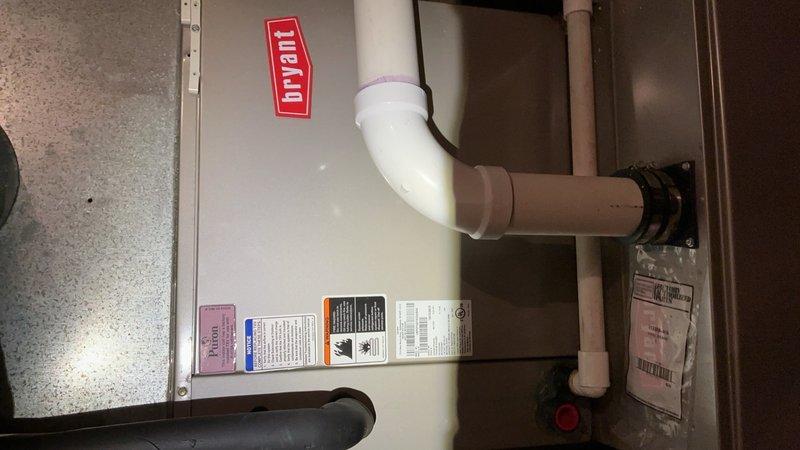 Completed annual cooling maintenance on 19-20 year old AC system. Performed comprehensive system inspection including flushing condensation drain line, verifying air filter condition, checking contactor and wiring integrity, testing refrigerant levels and delta-t readings, and rinsing exterior coils to ensure proper airflow. Identified outdoor unit capacitor reading low at 39 MFD (rated 45 MFD +/-6%) and replaced capacitor with customer approval to maintain optimal system performance.