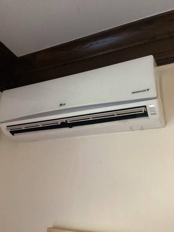 Performed refrigerant charge adjustment on LG ductless mini-split system to restore optimal performance and efficiency. Weighed out existing R410a refrigerant charge and recharged system to manufacturer specifications using up to 2 pounds of R410a refrigerant. System tested and confirmed operational upon completion, with follow-up visit scheduled for cleaning of mini-split unit.