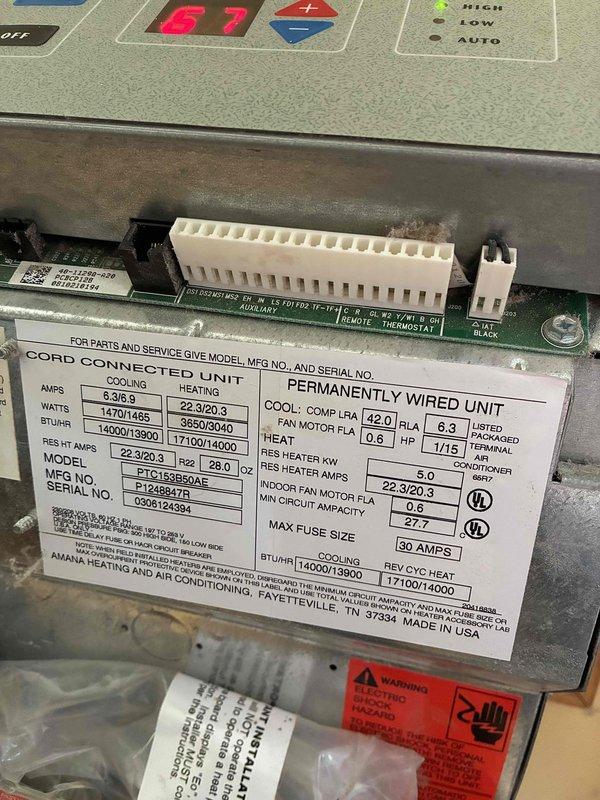 Returned to service PTAC unit that was not cooling following power utility repairs to external service line. Upon arrival, verified proper voltage now present at unit but system completely unresponsive. Diagnosed failed capacitor preventing compressor and fan operation. Replaced defective capacitor with new component per manufacturer specifications. After installation, compressor experienced delayed start-up, requiring extended run time before engaging. Cycled system multiple times to verify operation; unit eventually achieved consistent start-up and began cooling properly. Noted potential intermittent control board or compressor issue based on delayed engagement behavior. Advised customer that if starting problems recur or compressor fails to engage reliably, complete PTAC replacement may be more cost-effective than additional component repairs. Confirmed unit running and producing cool air at time of departure. Recommend monitoring system performance and reporting any further startin