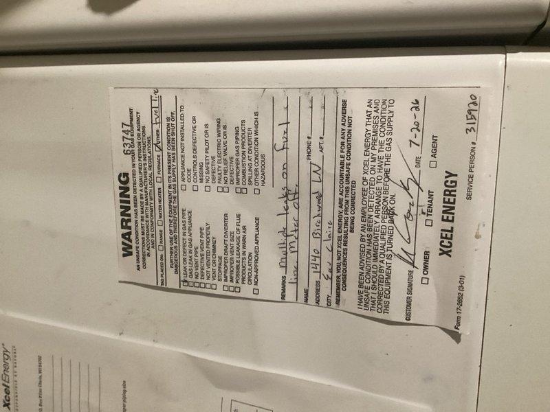 Responded to gas leak emergency at property where utility company had already shut off gas supply and locked out the meter. Utility personnel had identified and marked three separate gas leaks at threaded pipe joints in the system. Conducted thorough inspection of the affected areas to assess the extent of the leaks and determine repair requirements. Documented all three leak locations with photographs for record-keeping and estimate purposes. The leaking joints required disassembly, cleaning, re-threading, application of appropriate thread sealant, and reassembly to restore system integrity. Provided detailed estimate for complete repair of all three gas leaks, including approximately two hours of labor to properly address each connection point and ensure all joints meet code requirements for safe gas service restoration. Work cannot proceed until customer approval and will require coordination with utility company for gas service restoration and pressure testing upon completion of re
