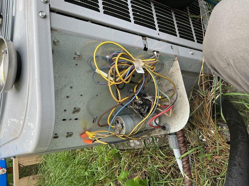 Performed comprehensive furnace and air conditioning system inspection for residential property sale compliance. Conducted thorough evaluation of 11-year-old Carrier HVAC system including both heating and cooling components.

**Furnace Inspection:**
Inspected burner assembly and confirmed proper operation with clean flame pattern. Verified flame sensor functionality and proper signal strength. Evaluated blower motor operation and confirmed adequate airflow throughout system. Performed combustion analysis with digital analyzer, recording carbon monoxide levels at 20 ppm (within acceptable range), oxygen at 10%, carbon dioxide at 5.9%, and steady state efficiency at 98%. All combustion parameters met manufacturer specifications and safety standards. Confirmed proper furnace operation through complete heating cycle.

**Air Conditioning Inspection:**
Evaluated outdoor condensing unit components and electrical systems. Tested run capacitor with digital meter, measuring 32.9 microfarads agai
