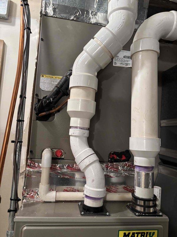 Completed annual cooling maintenance on two R-410A air conditioning systems with ambient temperature at 78 degrees. Performed comprehensive inspection of both units including filters, thermostats, temperature splits, condensers, coils, motors, capacitors, compressors, refrigerant levels, and condensate drains. Main floor AC unit found operating within normal parameters with no deficiencies noted. Basement/upstairs AC unit currently cooling adequately but diagnosed as low on refrigerant with potential leak present. Provided repair estimates for refrigerant recharge and leak detection service; homeowner declined repairs at this time and will monitor system performance.