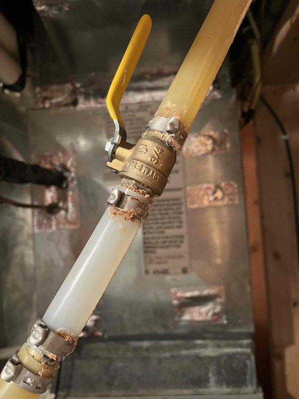 Completed comprehensive furnace maintenance inspection including visual examination of previously noted rust concerns, which appeared to be from an older resolved issue with no current active corrosion or structural compromise. Performed camera inspection of heat exchanger confirming no cracks or failures, verified all condensation lines intact with no breaks or leaks, and tested electrical components confirming all readings within manufacturer specifications. Unit operating properly with no deficiencies found.