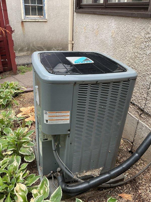 Completed annual air conditioning tune-up on 8-year-old system per maintenance agreement. Cleaned outdoor condenser coil and verified all components are operating within manufacturer specifications. Refrigerant charge is correct with proper temperature split across evaporator coil. Blower fan speeds are properly configured for system tonnage and air filter is clean. Identified airflow deficiencies throughout residence likely attributed to aging and potentially leaking ductwork, though system remains fully operational. All electrical components, contactors, and capacitor tested and functioning properly following recent capacitor replacement.