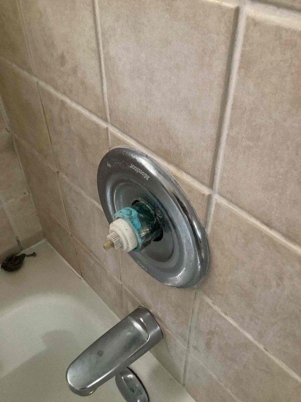 Responded to service call for bathtub faucet with persistent dripping that was progressively worsening. Upon inspection, determined that the shower valve had failed and was causing continuous water flow from the tub spout. Removed the defective valve assembly and installed a new shower valve with replacement cartridge. Tested the fixture to verify proper operation and confirmed the leak was eliminated. All components secured and system restored to full working condition.