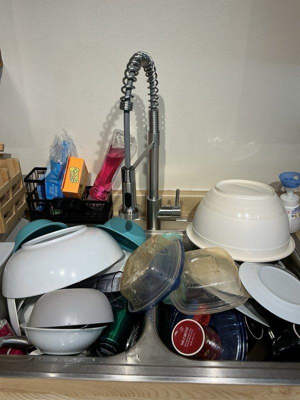 Responded to water leak under kitchen sink. Upon inspection, discovered multiple leaks at dishwasher connection points resulting from improper DIY installation. Identified leaks at angle stop valve, supply lines, and connection fittings. Repaired all compromised connections, tightened fittings to proper torque specifications, and verified system integrity. All leaks resolved and plumbing restored to proper working condition.