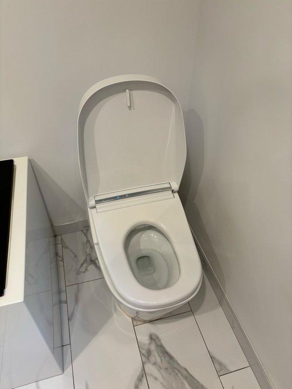 Performed comprehensive repair on Toto Neorest 700H washlet toilet system by replacing multiple factory-supplied components including lid motor, assist mechanism, multifunction unit, wand assembly, deodorizer, DC board, and heat exchanger. Following component installation, reinstalled washlet unit and conducted full functional testing of all operational features to verify proper performance. All functions tested successfully and unit restored to normal operation with homeowner verification and approval. Unit left in service with 1-year parts and labor warranty coverage.