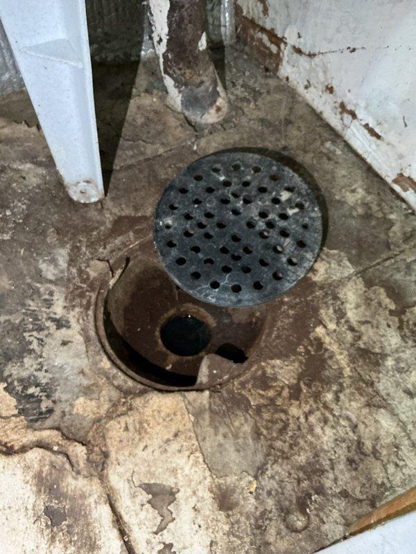 Responded to a floor drain backup occurring when the washing machine was in use. Upon inspection, diagnosed debris buildup in the drain line restricting proper flow and causing the floor drain to overfill. Utilized a flex shaft machine to clear the obstruction from the drain line, running water simultaneously to flush debris and restore proper drainage. Tested the system by filling and dumping the laundry tub multiple times to verify the floor drain no longer overflowed, confirming all components were functioning correctly upon completion.
