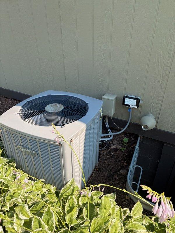Performed home sale inspection on 20-year-old furnace and air conditioning system. Furnace inspection revealed critical safety hazard with carbon monoxide levels exceeding 700 ppm in the flue due to secondary heat exchanger rusted through from inside out, causing carbon monoxide leakage into living space. Additional findings included failing flame sensor and ignitor, plus control board exhibiting burn marks around resistors. Unit red-tagged as unsafe to operate. Air conditioning inspection showed system fully operational with proper refrigerant charge, 19-degree temperature split across evaporator coil, and all components testing within manufacturer specifications. Scheduled furnace replacement estimate. Recommend immediate furnace replacement due to life safety concerns.