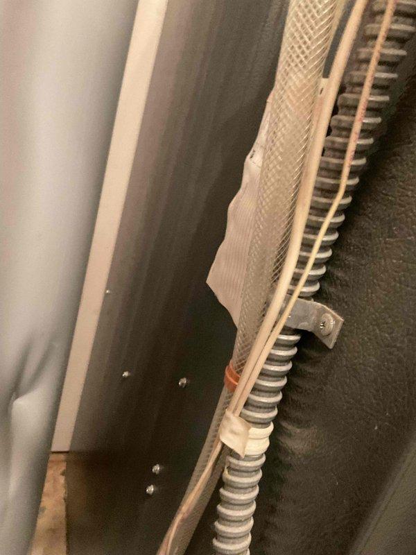 Replaced condensate collector and P-trap assembly on HVAC system. Installed new drain line with proper routing and connections to ensure adequate drainage and prevent water backup. System tested and verified operating correctly with no leaks detected.