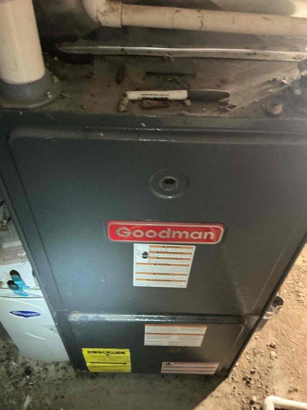 Responded to a no-cooling complaint on a 30-year-old Lennox R22 air conditioning system. Upon arrival, unit failed to start. Diagnostic testing revealed no 24-volt signal at the contactor or Y and C terminals at the control board. Performed jumper test between R and Y at thermostat, which successfully closed the contactor, confirming thermostat failure. With thermostat bypassed, only the condenser fan motor operated while compressor remained inactive. Conducted compressor winding resistance test using multimeter, which indicated excessive resistance through the common winding, confirming compressor failure. Due to company policy regarding discontinued refrigerant-side repairs on R22 systems, recommended complete system replacement. Coordinated scheduling with service advisor for system replacement consultation.