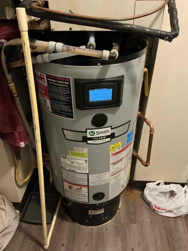 Responded to report of water leaking from air handler unit. Upon inspection, found water leaking from seams of air handler and evaporator drain hose. Discovered evaporator drain line was partially obstructed and flushed to clear blockage. Identified severely clogged air filter creating negative pressure in the system, which was preventing proper condensate drainage by drawing air through the drain line. Removed and replaced dirty air filter, which immediately restored proper drainage function. Advised occupant on importance of monthly air filter replacement to prevent recurrence of drainage issues. System tested and confirmed draining properly after service completion.