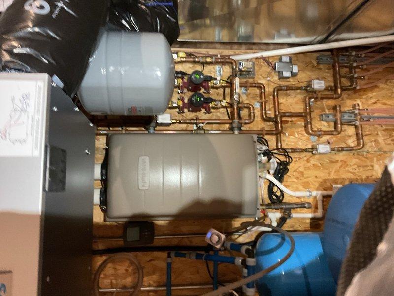Responded to no-cooling call on 2010 Lennox XC20 system with frozen suction line. Upon arrival, homeowner reported suction line had iced over the previous day during a family gathering with heavy occupancy and frequent door usage. Found thermostat had been set to 56°F and MERV 16 filter had not been replaced in over one year, both contributing to restricted airflow and icing condition.

Replaced dirty MERV 16 filter with new filter to restore proper airflow. Inspected and verified condensate pan and drain line operating properly with no blockages. Connected Job Link probes to monitor system performance and refrigerant charge. Measured subcooling which remained stable between 9.7°F and 10.2°F for 15 minutes of continuous operation, consistent with manufacturer's target specification of 10°F, confirming refrigerant charge was correct and no leak present.

Removed condenser unit panels and performed thorough cleaning of condenser coil which had accumulated fair amount of dirt and debris b