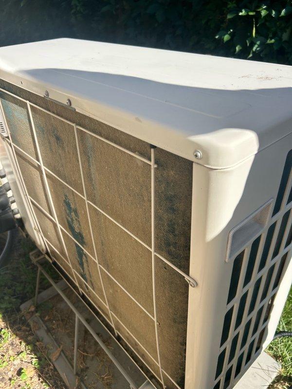 Completed return visit to perform maintenance cleaning on ductless mini split system. Thoroughly cleaned both indoor head units, removing accumulated dust and debris from evaporator coils and blower wheels. Cleaned outdoor condenser unit coils, removing dirt buildup and restoring proper airflow through heat exchanger fins.