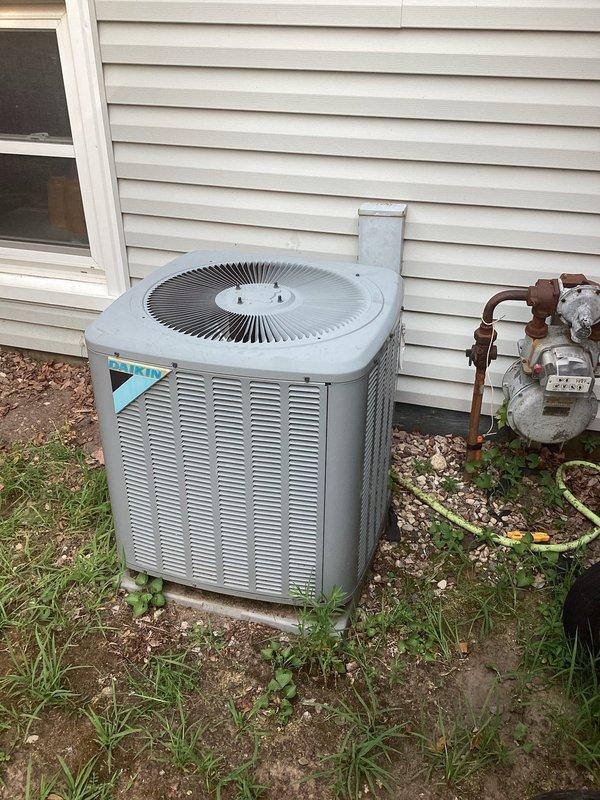 Responded to service call for air conditioning unit intermittently tripping circuit breaker. Upon arrival, performed visual inspection of outdoor condenser unit and found coils heavily soiled with debris accumulation, which can cause increased amperage draw and potential breaker trips. Unit is approximately 7 years old with documented history of previous service issues. Presented customer with tiered repair options including cleaning, component replacement, and full system evaluation. After reviewing all available repair solutions, customer declined repairs and opted to receive replacement estimate for new air conditioning system instead.