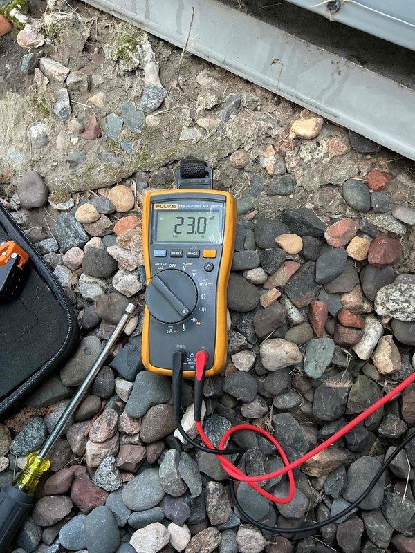 Responded to a no-cool complaint on a Daikin air conditioning system. Upon arrival, performed comprehensive system diagnostics and discovered a weak capacitor on the compressor side, which was causing delayed refrigerant pumping and reduced cooling efficiency. Replaced the defective capacitor to restore proper compressor operation.

Conducted full system evaluation including refrigerant charge verification, contactor inspection, condenser coil assessment, and amperage draw measurements—all found to be within manufacturer specifications. Inspected the air handler and confirmed the blower motor speed was properly configured for the 2-ton system, delivering approximately 800 CFM. Verified evaporator coil condition was clean and measured temperature split across the coil at 20 degrees, which is within acceptable range.

Noted that the air filter, while clean, was slightly restrictive and may benefit from a less restrictive filter type to improve airflow. All mechanical and electrical compo