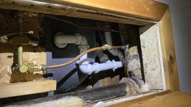 Responded to water leak originating from top floor tub/shower causing damage to first floor below. Upon inspection, identified source of leak at slip nut connection on 1-1/2" tub waste and overflow assembly. Removed and replaced defective tub waste and overflow unit. Resealed all joints and connections to ensure watertight installation. Tested system for proper drainage and verified leak was fully resolved with no further water intrusion to lower level.