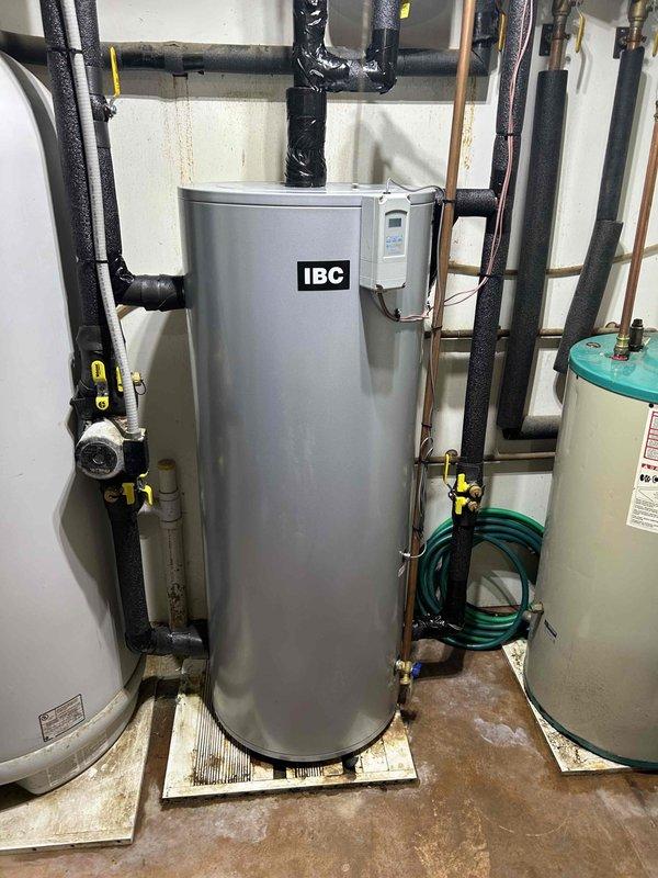Responded to service call for newly installed geothermal system where buffer tank temperature was rising to 72°F instead of maintaining target temperature around 40°F. System was performing adequately during initial cooling cycle but failing to maintain setpoint as it approached target temperature. Adjusted Ranco control settings to increase differential temperature range for cooling operation, providing wider operating window to prevent short cycling and improve temperature maintenance. Monitored system operation for 20 minutes to verify proper cycling and confirm temperature control improvements were effective.