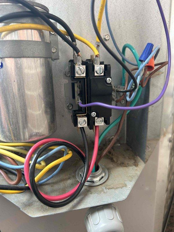 Responded to no cooling complaint on commercial unit. Found contactor welded shut, preventing proper system operation. Replaced failed contactor with new component and verified unit returned to normal cooling operation.